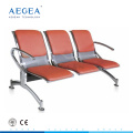 AG-TWC003 ISO CE hospital público tres asientos asientos clínica silla de sala de espera con funda de colchón PU